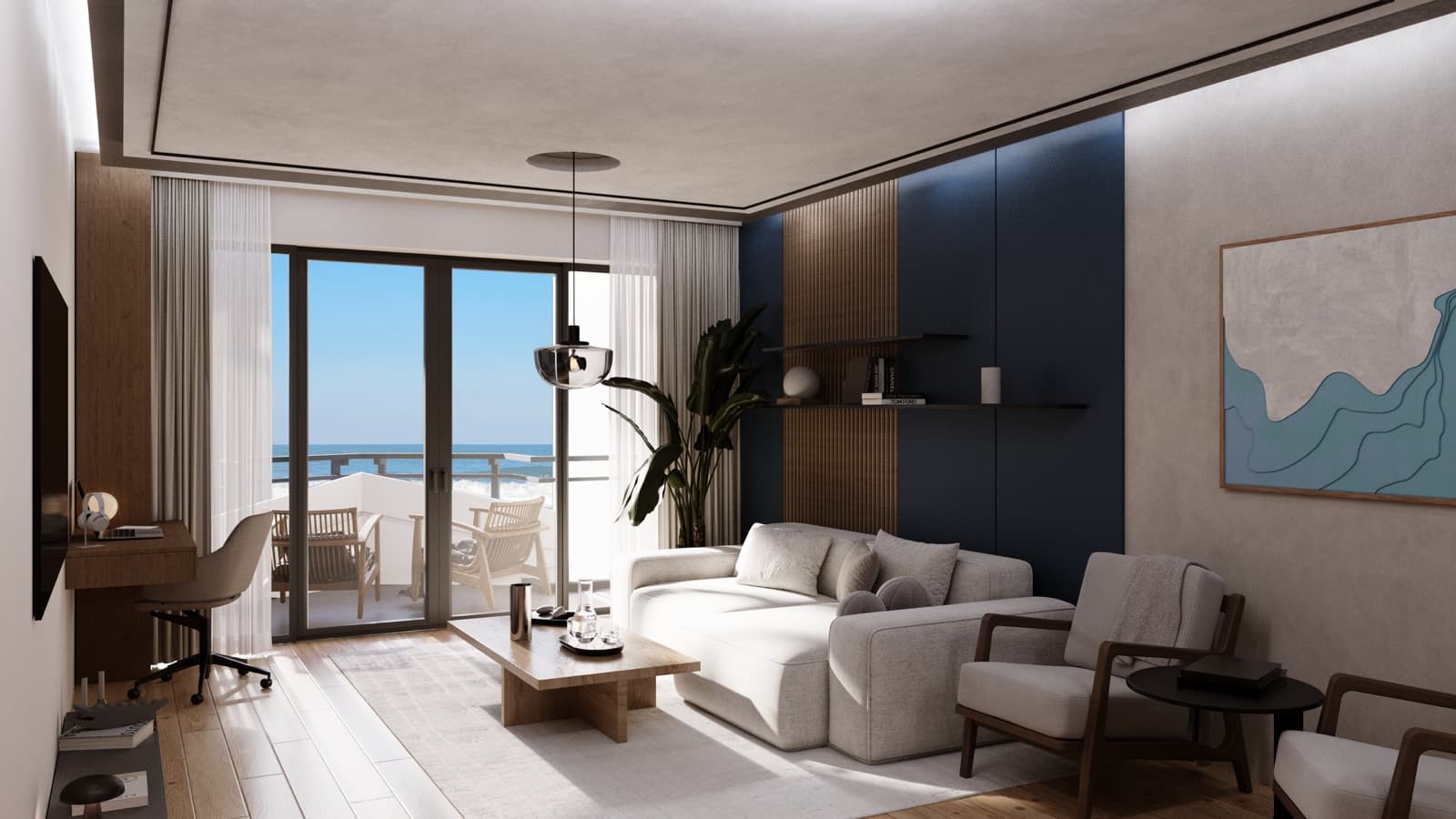 Изглед към общите пространства на KAVATSI Residence
